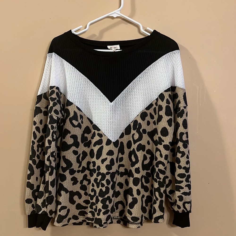 BiBi Leopard Top - New w/o Tags